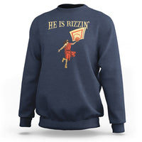 Jesus Basketball Sweatshirt He Is Rizzin' - Wonder Print Shop