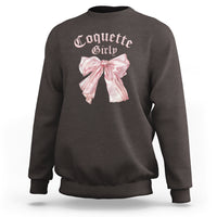 Coquette Girly Sweatshirt Pink Bow - Wonder Print Shop