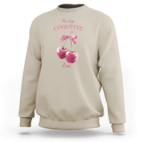 In My Coquette Era Sweatshirt Pink Bow Cherry - Wonder Print Shop