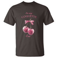In My Coquette Era T Shirt Pink Bow Cherry - Wonder Print Shop