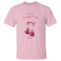 In My Coquette Era T Shirt Pink Bow Cherry - Wonder Print Shop