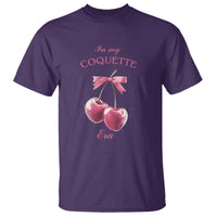 In My Coquette Era T Shirt Pink Bow Cherry - Wonder Print Shop