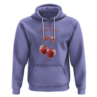 In My Coquette Era Hoodie Red Bow Cherry - Wonder Print Shop