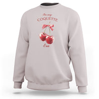 In My Coquette Era Sweatshirt Red Bow Cherry - Wonder Print Shop