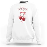 In My Coquette Era Sweatshirt Red Bow Cherry - Wonder Print Shop