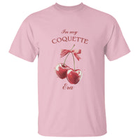 In My Coquette Era T Shirt Red Bow Cherry - Wonder Print Shop