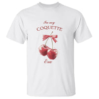 In My Coquette Era T Shirt Red Bow Cherry - Wonder Print Shop