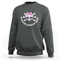 Funny Stepmom Sweatshirt Badass Bonus Mom - Wonder Print Shop