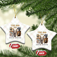 The Big Five South Africa Ceramic Ornament Elephant Lion Rhino Buffalo Leopard Animals Safari Wildlife - Wonder Print Shop