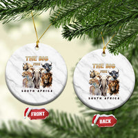 The Big Five South Africa Ceramic Ornament Elephant Lion Rhino Buffalo Leopard Animals Safari Wildlife - Wonder Print Shop