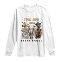 The Big Five South Africa Long Sleeve Shirt Elephant Lion Rhino Buffalo Leopard Animals Safari Wildlife