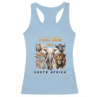 The Big Five South Africa Racerback Tank Top Elephant Lion Rhino Buffalo Leopard Animals Safari Wildlife