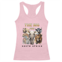 The Big Five South Africa Racerback Tank Top Elephant Lion Rhino Buffalo Leopard Animals Safari Wildlife