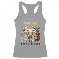 The Big Five South Africa Racerback Tank Top Elephant Lion Rhino Buffalo Leopard Animals Safari Wildlife