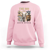 The Big Five South Africa Sweatshirt Elephant Lion Rhino Buffalo Leopard Animals Safari Wildlife