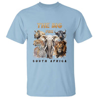 The Big Five South Africa T Shirt Elephant Lion Rhino Buffalo Leopard Animals Safari Wildlife