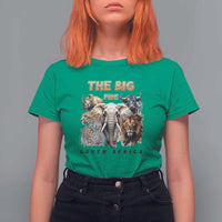 The Big Five South Africa T Shirt For Women Elephant Lion Rhino Buffalo Leopard Animals Safari Wildlife
