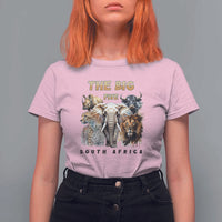 The Big Five South Africa T Shirt For Women Elephant Lion Rhino Buffalo Leopard Animals Safari Wildlife