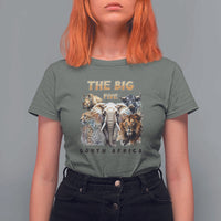 The Big Five South Africa T Shirt For Women Elephant Lion Rhino Buffalo Leopard Animals Safari Wildlife