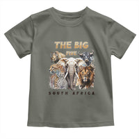 The Big Five South Africa Toddler T Shirt Elephant Lion Rhino Buffalo Leopard Animals Safari Wildlife