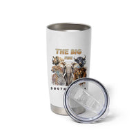 The Big Five South Africa Tumbler Cup Elephant Lion Rhino Buffalo Leopard Animals Safari Wildlife