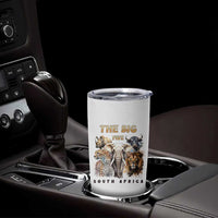 The Big Five South Africa Tumbler Cup Elephant Lion Rhino Buffalo Leopard Animals Safari Wildlife