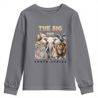 The Big Five South Africa Youth Sweatshirt Elephant Lion Rhino Buffalo Leopard Animals Safari Wildlife