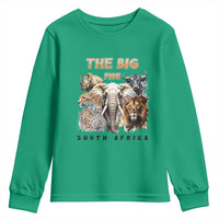 The Big Five South Africa Youth Sweatshirt Elephant Lion Rhino Buffalo Leopard Animals Safari Wildlife