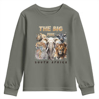 The Big Five South Africa Youth Sweatshirt Elephant Lion Rhino Buffalo Leopard Animals Safari Wildlife