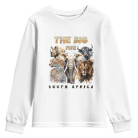 The Big Five South Africa Youth Sweatshirt Elephant Lion Rhino Buffalo Leopard Animals Safari Wildlife