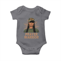Black Prayer Warrior Baby Onesie Jesus God Christian Camo Girl