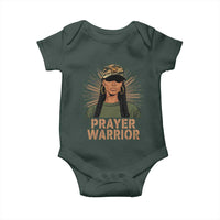 Black Prayer Warrior Baby Onesie Jesus God Christian Camo Girl