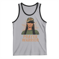 Black Prayer Warrior Tank Top Jesus God Christian Camo Girl