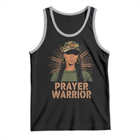 Black Prayer Warrior Tank Top Jesus God Christian Camo Girl