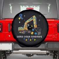 World Down Syndrome Awareness Day Bulldozer Spare Tire Cover