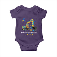 World Down Syndrome Awareness Day Bulldozer Baby Onesie