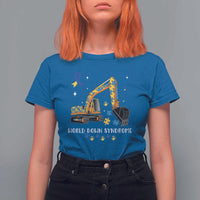 World Down Syndrome Awareness Day Bulldozer T Shirt For Women