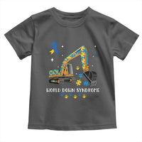 World Down Syndrome Awareness Day Bulldozer Toddler T Shirt