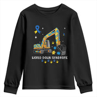 World Down Syndrome Awareness Day Bulldozer Youth Sweatshirt