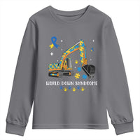 World Down Syndrome Awareness Day Bulldozer Youth Sweatshirt