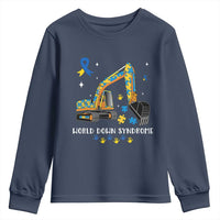 World Down Syndrome Awareness Day Bulldozer Youth Sweatshirt