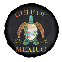 Gulf Of America Est 2025 Spare Tire Cover Funny Turtle Beach Vibe