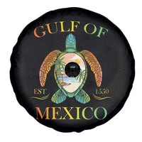 Gulf Of America Est 2025 Spare Tire Cover Funny Turtle Beach Vibe