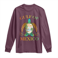 Gulf Of America Est 2025 Long Sleeve Shirt Funny Turtle Beach Vibe