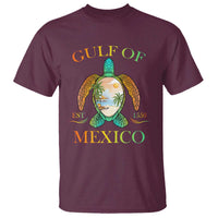 Gulf Of America Est 2025 T Shirt Funny Turtle Beach Vibe