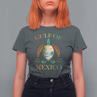 Gulf Of America Est 2025 T Shirt For Women Funny Turtle Beach Vibe