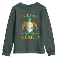 Gulf Of America Est 2025 Youth Sweatshirt Funny Turtle Beach Vibe