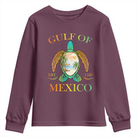 Gulf Of America Est 2025 Youth Sweatshirt Funny Turtle Beach Vibe