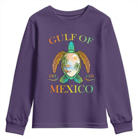 Gulf Of America Est 2025 Youth Sweatshirt Funny Turtle Beach Vibe