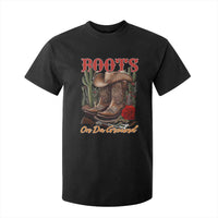 Boots On The Ground T Shirt For Kid Cowgirl Line Dance Western Cowboy